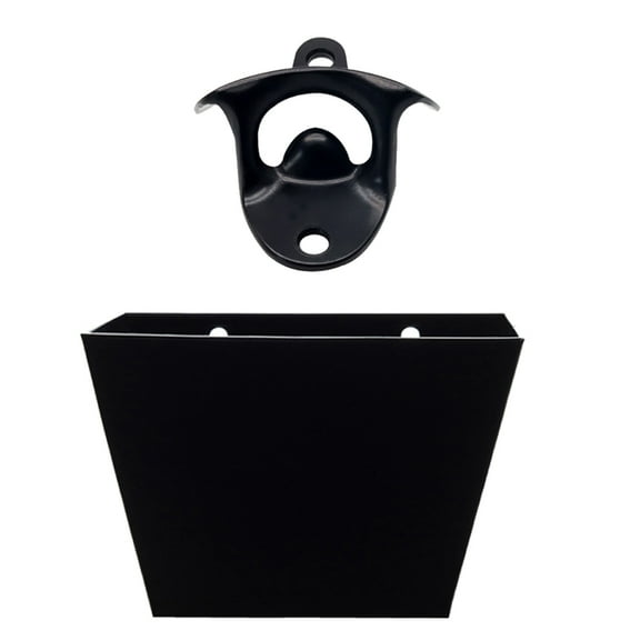 Kitchen Hanging Bottles Opener with Black Collect Barrel