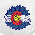 thumbnail image 4 of Inktastic Colorado Flag Sunflower Boys or Girls Baby Bib, 4 of 4