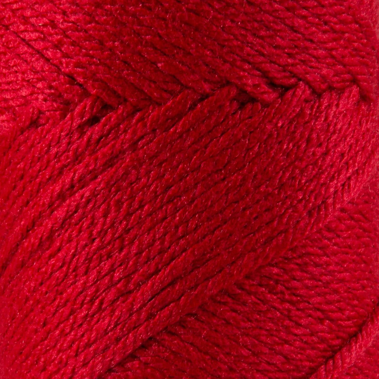 Sensy Super Soft Saver Yarn, 3.5 oz, 190 Yards, Gauge 4 Medium (Cherry Red)