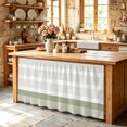 thumbnail image 6 of Sage Green Stripe Cabinet Curtain 28"Wx51"L,Dustproof Storage Cabinet Curtain with Self Adhesive Tape,Modern Rustic Horizontal Green Striped Tall Pantry Cover Drape for Kitchen,Utility Closet, 6 of 9