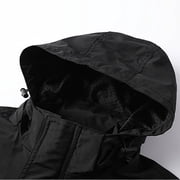 Aihuaihua Military Jackets for Men Multi-Pocket Hiking Coats with Hood Zip Up Long Sleeve Army Safari Men Bomber Jacket