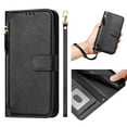 thumbnail image 3 of For Samsung Galaxy Case,Solid Color Zipper Flip Wallet PU Leather with Stand and 7 Card Slot Phone Case For Samsung Galaxy S25 S24 S23 S22 S21 S20 A12 A13 A14 A15 A16 A06 A36 A26 A56 A54 A32 A34 A33, 3 of 30