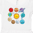 thumbnail image 4 of Inktastic Happy Sun Moon and Planets Girls Baby Dress, 4 of 5