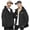 Black, variant on SuTry Valentine's Day Womens Jacket Print Lightweight Hooded Winter Outdoor Waterproof Tops Fashion Casual Outerwear Jackets for Women(Brown,M)