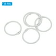 thumbnail image 3 of 1 Inch Loose Leaf Binder Rings Metal Colorful DIY Keychain for Index Card Scrapbooks, White, 15 Pack, 3 of 5