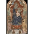 thumbnail image 2 of Rossello di Jacopo Franchi 16x24 Black Ornate Framed Double Matted Museum Art Print Titled: Virgin and Child with Saint John the Baptist, Saint Peter, and Two&nbsp;Angels (ca.&nbsp;1430), 2 of 5