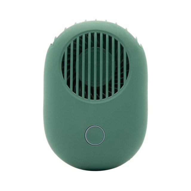 Ventidor portátil y pequeño, ventidor de colr para deportes de Camping senderismo, aire acondicionado - Green Verde Sunnimix Ventilador perezoso con banda para el cuello