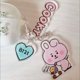thumbnail image 4 of Steve Nuevo BT21 Llavero Acrílico Transparente Colgante BTS HD Bolsa De Pan Doble Accesorios, 4 of 4