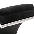 thumbnail image 4 of Linen Massage Chaise Lounge Indoor Chair, Electric Massage Sleeper Chair, Modern Upholstered Long Lounger Sofa for Office Bedroom, Living Room, Black, 4 of 9
