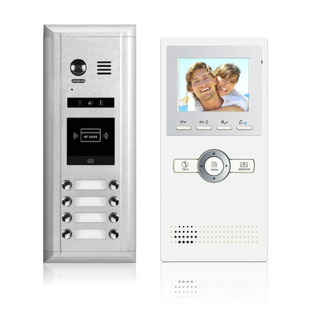 Video Intercom Entry System DK1681 8 Apartment Audio/Video Kit (8 monitors