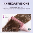 thumbnail image 4 of Wavytalk Ionic Hair Straightener Brush, Anti-Scald Ceramic Straightener Comb with LED Display for Super Smooth Hair, Pink, 4 of 7