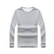 thumbnail image 1 of Minnieouse Ropa interior térmica masculina de manga larga de invierno que mantiene el calor, camiseta de moda, camisa informal adelgazante, accesorio de Ropa interior Gris claro METRO Minnieouse AP013380-21, 1 of 6