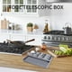 thumbnail image 5 of Organizador de cajones para cubiertos de cocina, caja de plástico gris con compartimentos desmontables para cucharas, cuchillos y tenedores, diseño antideslizante y fácil de limpiar para, 5 of 9