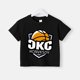 thumbnail image 3 of Camiseta de verano 100 % algodón para adolescentes, camiseta para niños con estampado sencillo de oso de dibujos animados, cuello redondo, cómoda camiseta de manga corta para niños y niñas, 3 of 5