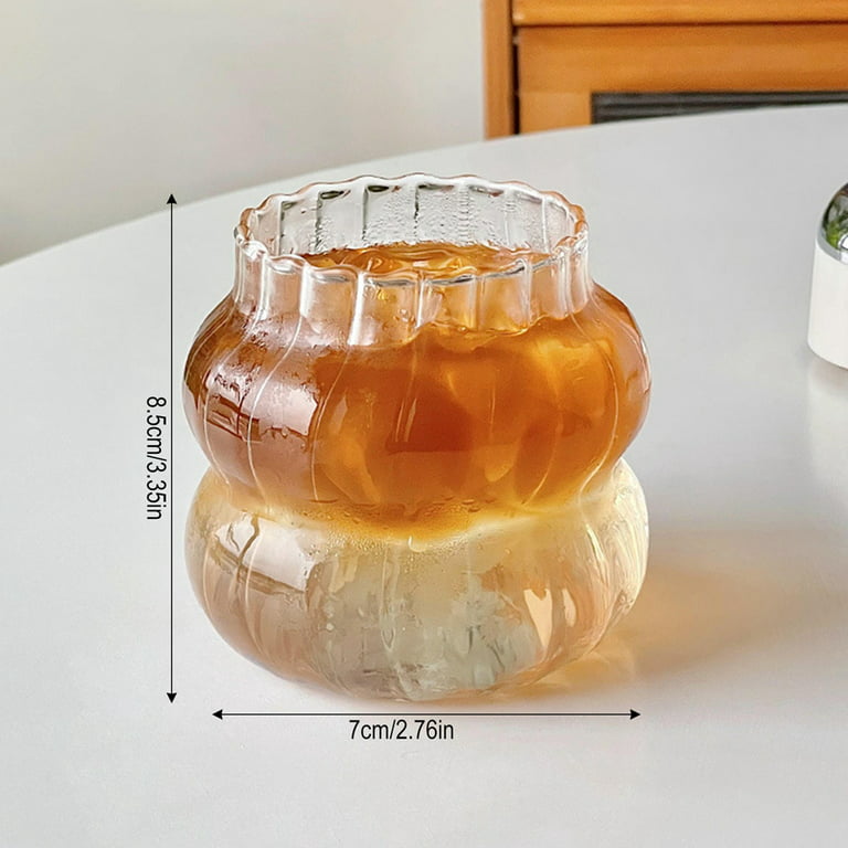 Drinking Glasses with Lids Glass Straw Cup Set 13oz Can Shaped Glass Cups  Beer Glasses Ice Coffee Tumbler Cup – MYVIT Home