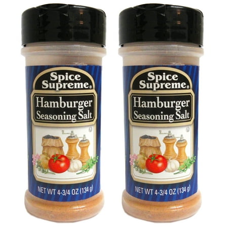 2 Pack Spice Supreme® Hamburger Seasoning Salt Burgers Grill Cooking 4.75 oz