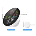 thumbnail image 3 of Mistaha Indoor Outdoor Weather Station with Colorful Display and Remote Sensor - Smart Home Thermometer Hygrometer with App Control - Temperature Humidity Air Pressure Alarm - Wall Desk Mountable -, 3 of 7