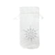 thumbnail image 2 of Funda navideña de felpa Toystoory para botella de vino con cordón bordado de copos de nieve Blanco HA068791-01, 2 of 6