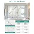 thumbnail image 6 of Marble Tie Up Curtains for Windows 63 Inch Length Balloon Curtains Kitchen Adjustable Balloon Window Shade Grey Golden Crack Minimalistic Abstract Tie Up Valance Bathroom Curtain Window 42"x63", 6 of 6