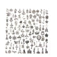 thumbnail image 4 of Accesorios para colgantes DIY de aleación de plata oscura para hacer pulseras y joyas a mano (100 piezas), 4 of 14