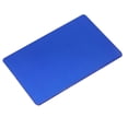thumbnail image 2 of Lot de 50 cartes de visite professionnelles en aluminium, résistantes à l'usure et à l'eau, gravées au laser, pour entreprise, bleu, 2 of 4