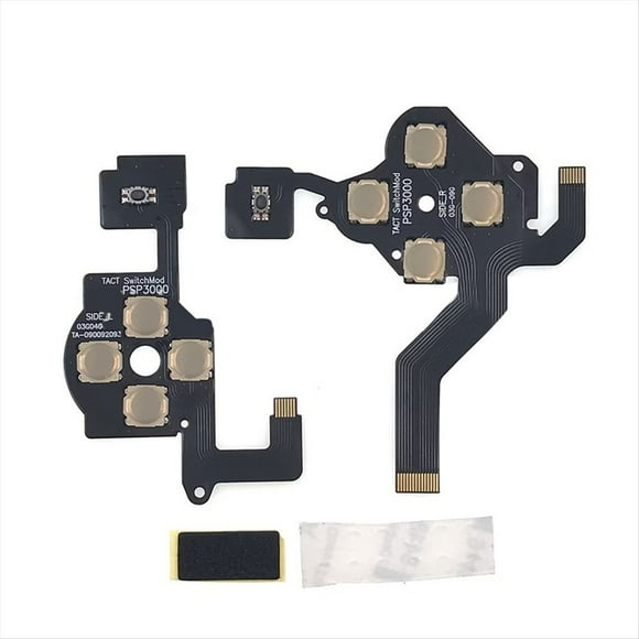 Para PSP3000 Controlador Antiguo, Bandeja para Cables Cinta Izquierdo y Derecho, Bandeja para Película Botones, Bandeja para Película Conductora, Adhesivo para Película Botones.