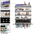 thumbnail image 4 of QILICHZ Wall Jewelry Organizer 3Pcs Jewelry Organizer Wall Mounted Hanging Jewelry Organizer White, 4 of 7