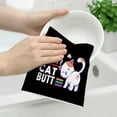 thumbnail image 5 of Funny Cat Kitchen Dish Towels for Drying Dishes Set of 2 Soft Absorbent Cute Cat Hand Towels Decorative Tea Towels for Kitchen Bathroom Bar Decor, 5 of 5