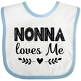 thumbnail image 3 of Inktastic Nonna Baby Clothes Grandchild Girls Baby Bib, 3 of 4