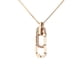 thumbnail image 1 of Collar para mujer, joyería para mujer, joyería para mujer, collar Forever Linked Together, collar con letras entrelazadas y cadena para clavícula, collar con alfabeto, cadena para clavícula., 1 of 3