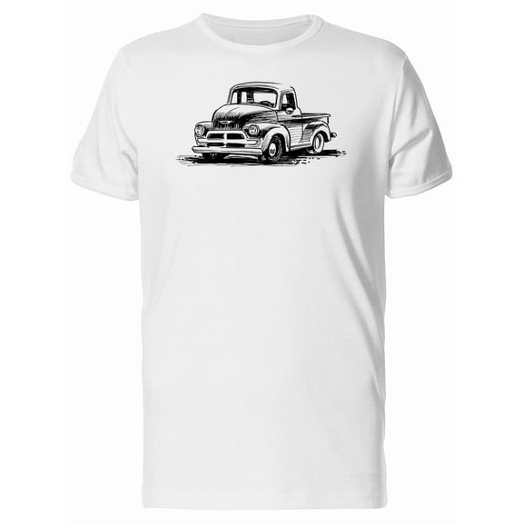 Sketch Of A Retro Truck Tee Men's -Image by Shutterstock