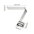 thumbnail image 2 of Unique Bargains 12x9.5mm Kayak Paddle Snaps, Hollow Button Single Pin Lock Tube Spring Clips for Tent Pole, 6 Pack, 2 of 6