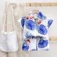 thumbnail image 4 of Tiijoy Summer Boys Hawaii Beach Outfits Tropical Short Sleeve Shirt Shorts Set, Sizes 11-12, 4 of 4
