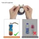 thumbnail image 2 of 10 Uds. Clip de soporte para botella de agua con correa de nailon portátil con gancho de hebilla (caqui), 2 of 3