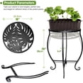 thumbnail image 5 of Patio Plant Stand Planter Display Shelf for Garden Balcony Backyard Greenhouse, 5 of 9