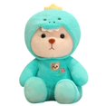 thumbnail image 5 of Cartoon Kids Gifts Sofa Cushion Appease Toy Sleep Toy Plush Pillow Soft Toys Rabbit Stuffed Toys Teddy Bear Plush Toy Dinosaur Plush Doll Stuffed Animal GREEN 35CM, 5 of 8