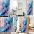 thumbnail image 6 of Ombre Blue Purple Marble Texture Fabric Shower Curtain Modern Style Washable Shower Curtains for Bathroom, Waterproof Bath Curtain with Hooks Home Decor 72x84in, 6 of 8