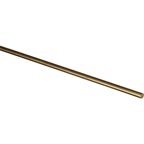 Boltmaster Steelworks Brass Round Rod - Universal, Gold - 3/16 x 36 in