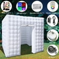 Led Inflatable Booth SAYOK, Inflatable Photo Booth Enclosure, 8.2x8.2x8.2ft, LED Lighting ...