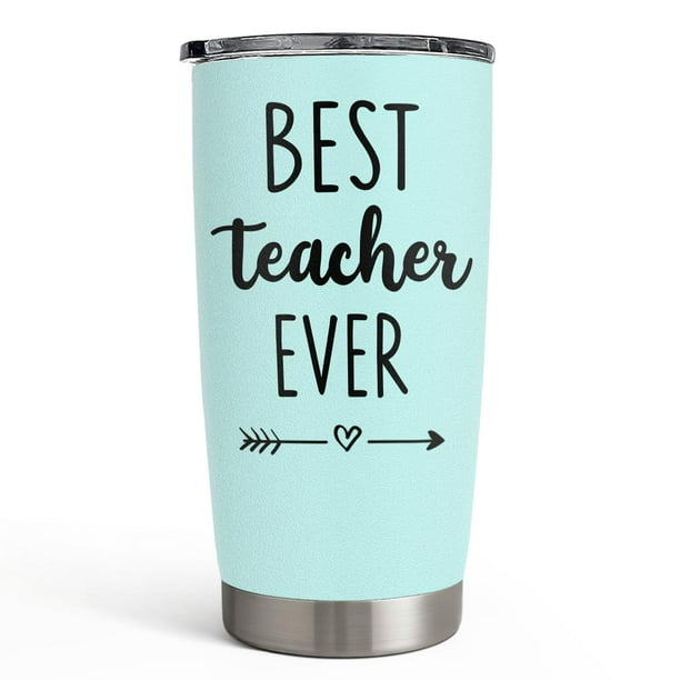 Vaso SANDJEST Teacher Best Teacher Ever de acero inoxidable de 600 ml