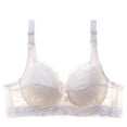 thumbnail image 2 of Queenral Women's Underwear Bralette Underwear Plus Size Plus Size Foreign Trade Lace Sexy Thin Cotton Cup Plump Big Push Up Bra Bralette, 2 of 2