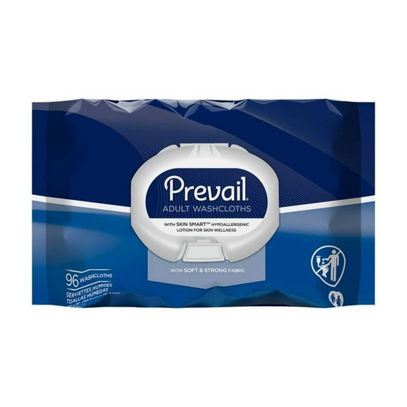 Prevail Adult Washcloths, Scented, 576 Washcloths
