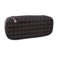 thumbnail image 2 of Lsque Red Poker Printed Big Capacity PU Leather Pencil Case Large Pencil Pouch Stationery Pen Bag Pencil Holder for Teen, 2 of 6