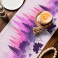 thumbnail image 3 of Purple Pink Ombre Forest Table Runner 72 Inches, Tree Modern Abstract Art Bed Runner Dresser Scarves Tabletop for Indoor Outdoor Parties/Ceremony/Banquet, 18" x 72", 3 of 9