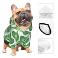 thumbnail image 3 of Balery Green Leaves Sudadera con Capucha para Perros Pequeños – Ropa para Mascotas, Disfraz para Perros y Gatos, Ideal para Fiestas y Cosplay-Small, 3 of 7