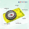 thumbnail image 3 of Orienteering Compass - Hiking Backpacking Compass - Advanced Scout Compass Camping and Navigation - Boy Scout Compass Kids - Professional Field Compass for Map Reading - Best Survival Gifts, 3 of 8