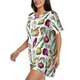 thumbnail image 3 of Womens Pajama Sets With Pocket, Onion Countryside Lounge Sets Short Sleeve Sleepwear PJ Sets for Women, 3 of 6