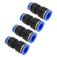 thumbnail image 2 of Quick Release Pneumatic Connectors, Straight Push Connectors 4/7in 2/5in Rubber Plastic Lightweight  For Automotive, 2 of 8