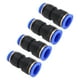 thumbnail image 4 of 4 piezas 4/7in 2/5in Conectores de empuje rectos Conectores neumáticos de liberación rápida Accesorios de línea de aire para maquinaria, 4 of 9