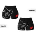 thumbnail image 5 of Lsque French Bulldog Pattern High Waisted Biker Shorts for Women-Tummy Control Fitness Athletic Workout Running Yoga Gym Shorts,Moisture-Wicking-Large, 5 of 9